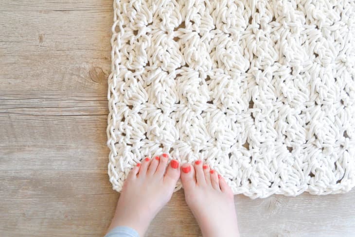 Knit rope rug clearance