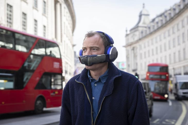 dyson headphones and mask