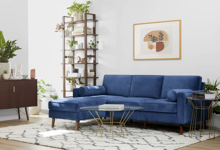 Burrow Velvet Sofa Launch Apartment Therapy