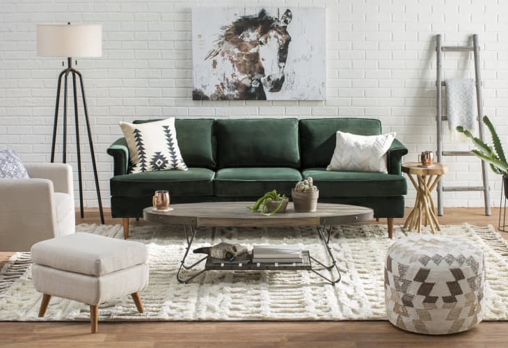 Wayfair couch store green velvet
