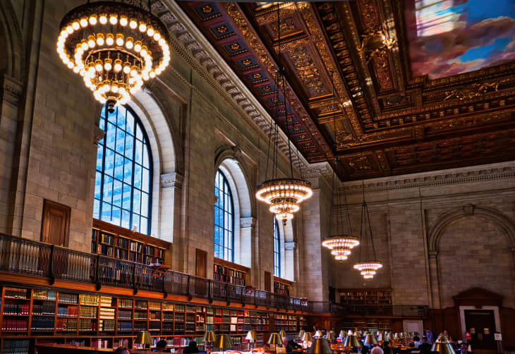 The interior of the NYPL