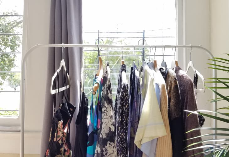 IKEA Clothing Rack Storage Solution Idea Apartment Therapy
