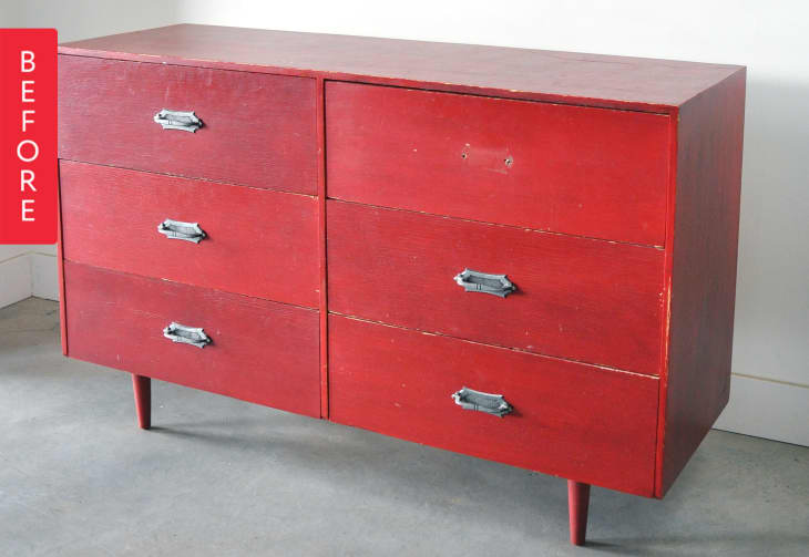 Before & After Freshening Up a Free Dresser Apartment Therapy