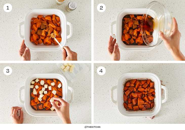 4 steps in making candied yams