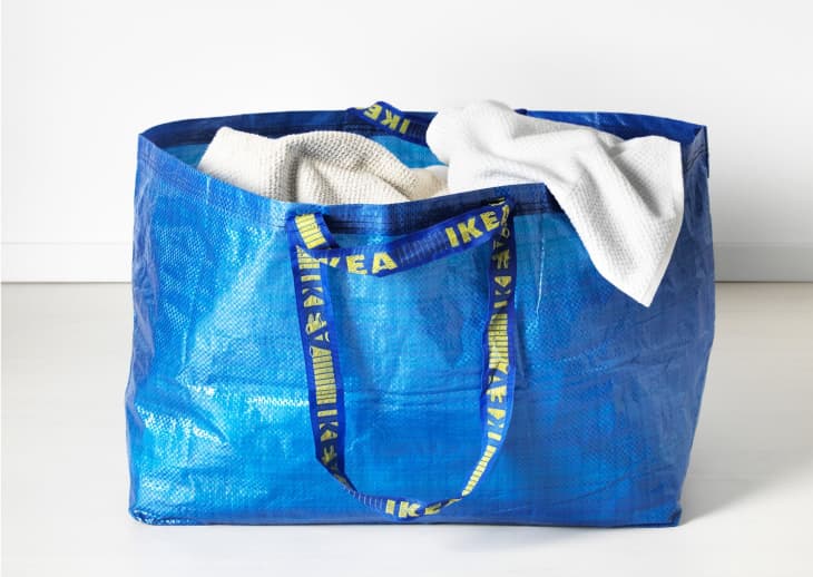 FRAKTA Shopping bag, medium, blue - IKEA