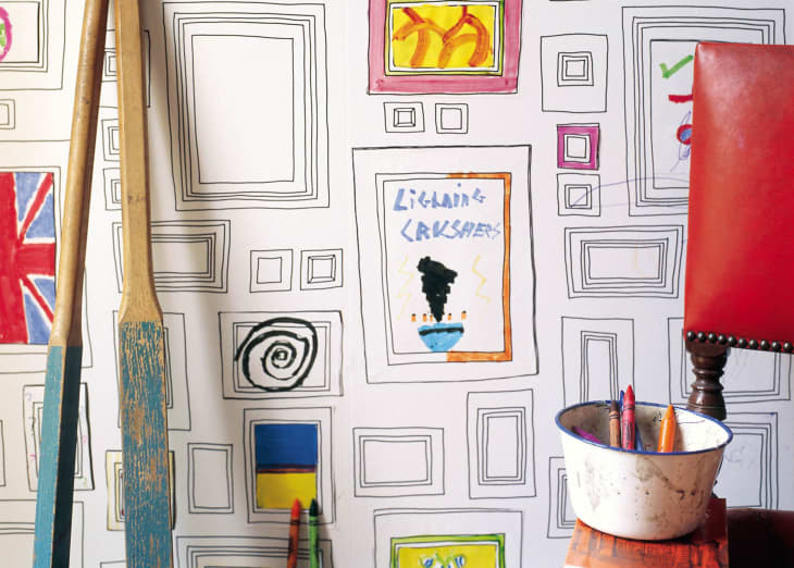 7 Coloring Book Wallpapers: Color it in on the Wall!