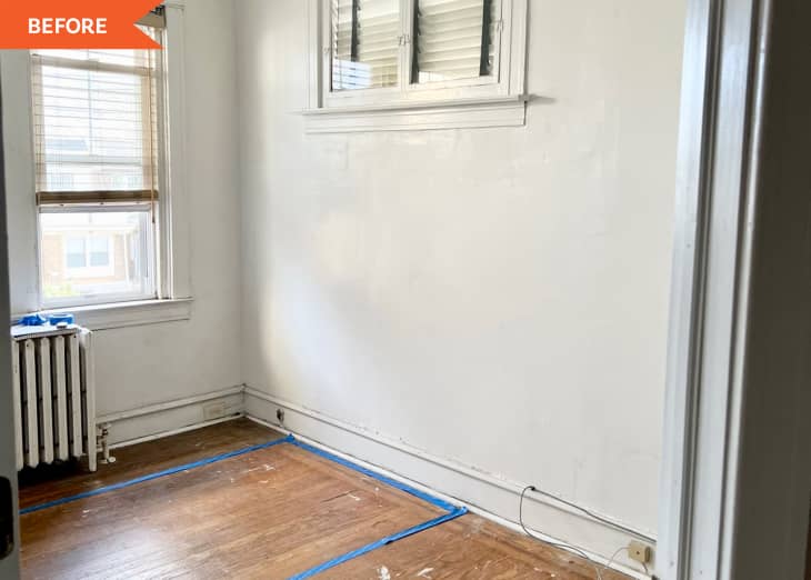 Before: Bedroom in old home