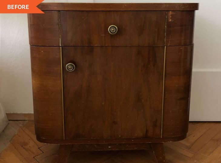 Before: Vintage nightstand