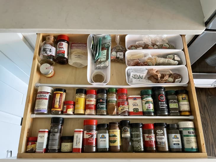 How to Set Up a Spice Drawer So It Stays Organized - In My Own Style