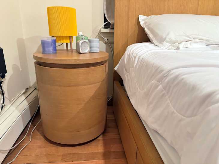 Maren Storage Side Table - Natural Oak