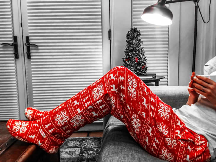 Sweatpants with shop feet for adults