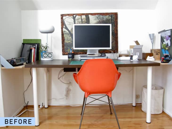 Before & After A Desk Transformation Apartment Therapy
