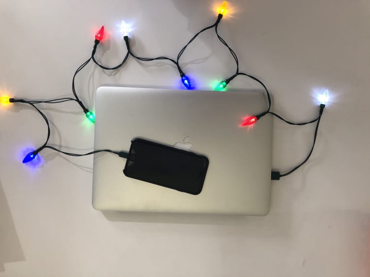 Amazon Christmas Light Phone Charger Apartment Therapy