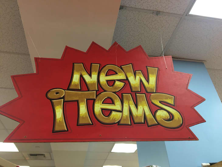 New Items sign at Trader Joe's