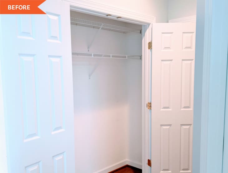 Before: Empty closet