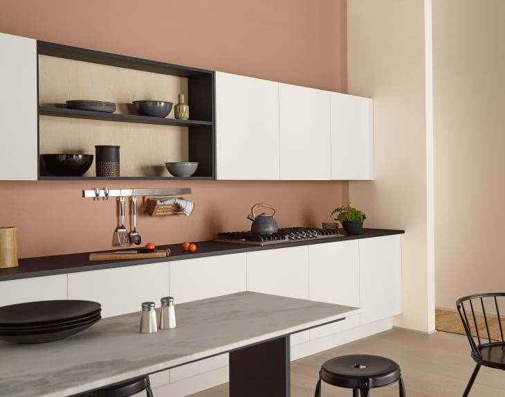 Behr's Canyon Dusk 2021 Color of the Year in a Kitchen