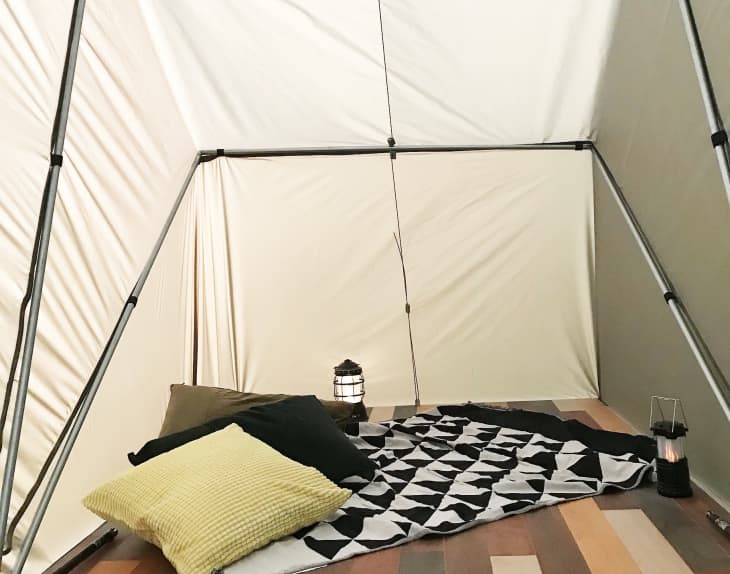 Tent with sale bed inside