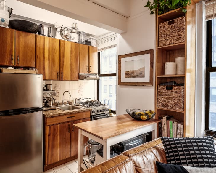 Here's How to Squeeze a Little More Storage Space into a Tiny Kitchen  Without It