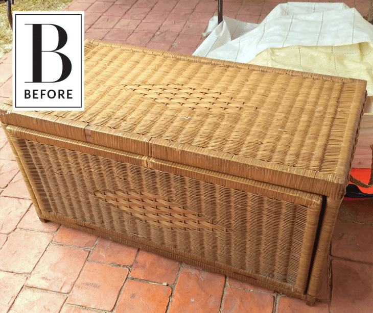 Wicker litter top box enclosure