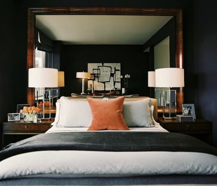 Mirror in front of bed sales