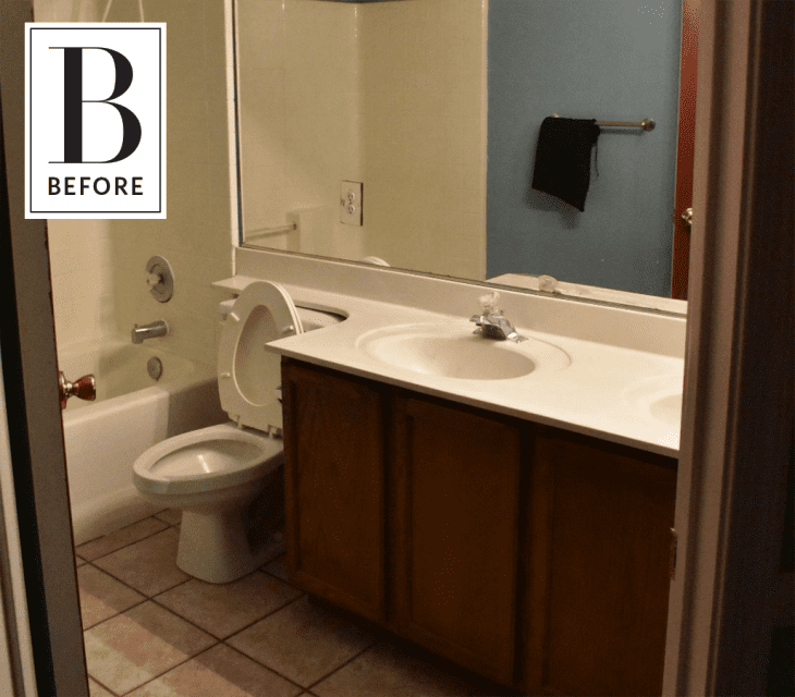 Before & After 3 Days, 200 and a Bold New Bathroom Look Apartment Therapy