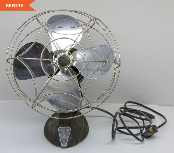 Before: black metal fan