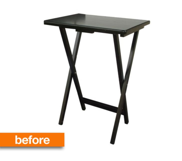 White tv dinner shop table