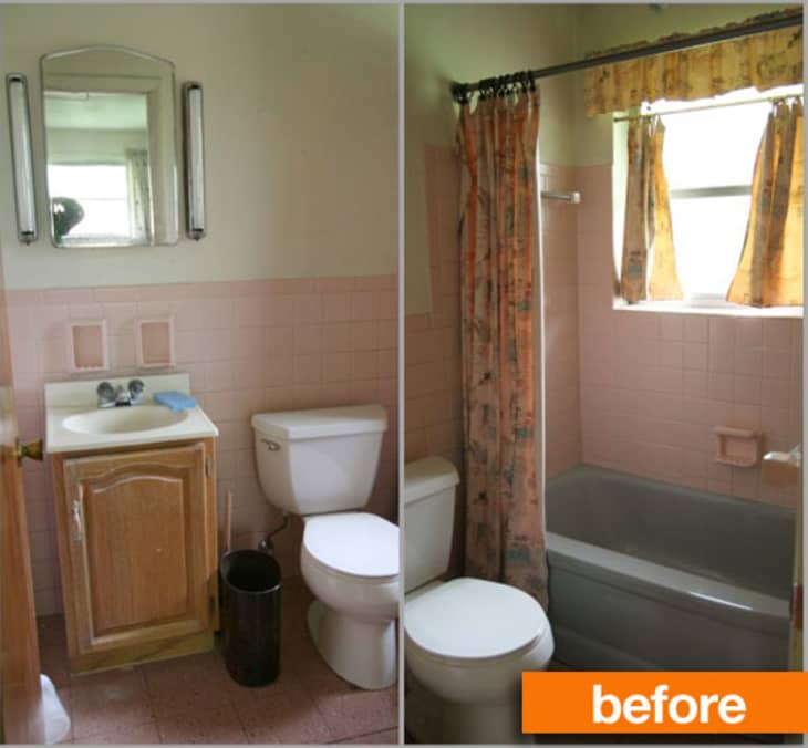Before & After Dana’s Updated Bathroom Apartment Therapy