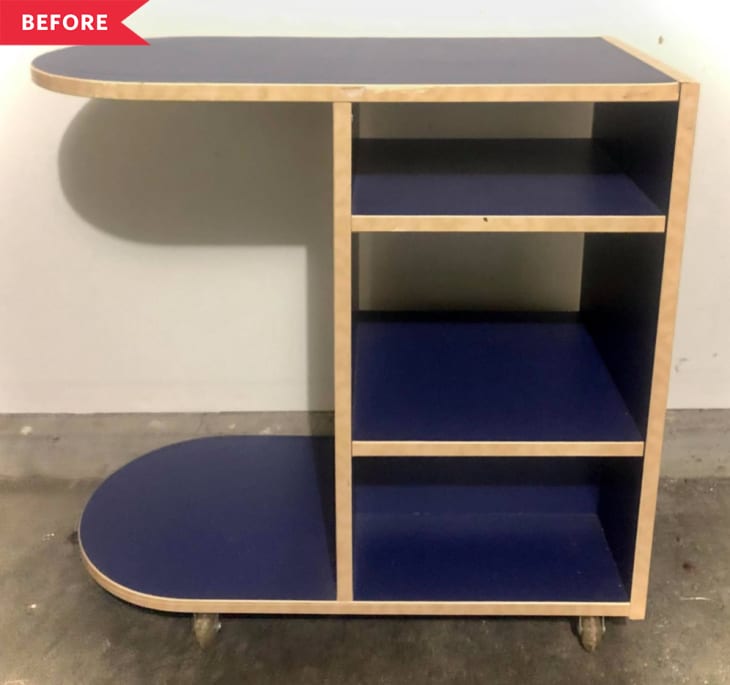 IKEA Rolling Table Redo Idea Concrete Accent Table Redo