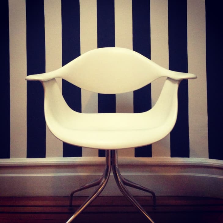 DIY Project Idea Painted Black & White Striped Walls Apartment Therapy