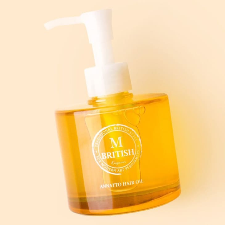 British M Annatto Hair Oil at Soko Glam