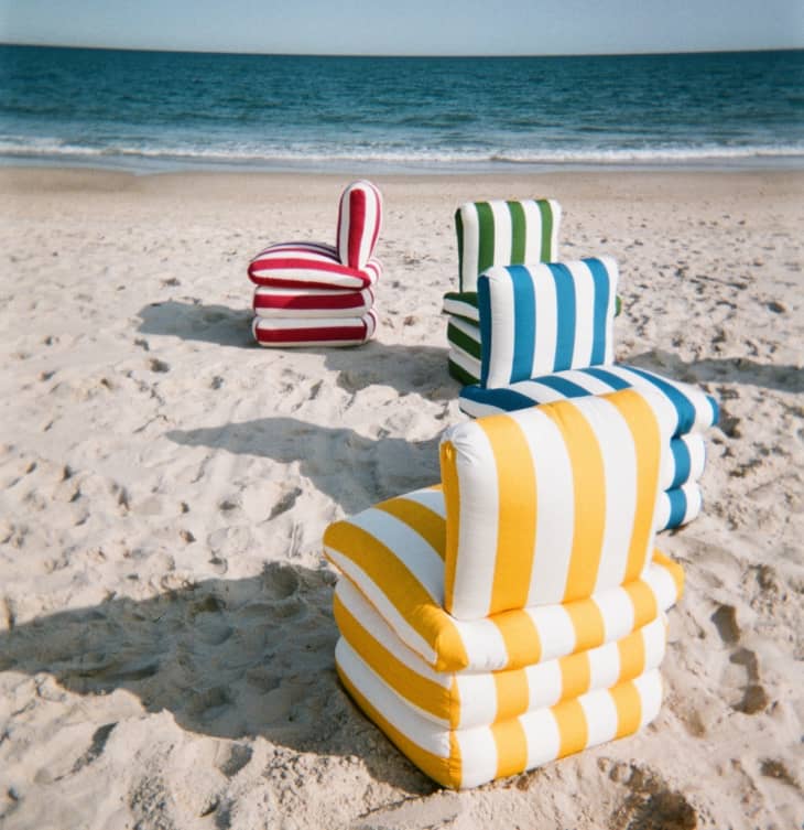 ASH NYC's Pillow Chairs Evoke Summer on the Italian Riviera Apartment