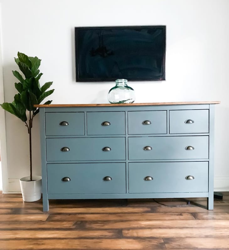 blue hemnes dresser 16 Clever IKEA Hacks You Need to Try APRIL-FF Only Petite quilted mini Color:Hunter/Rose Gold making organization effortless
