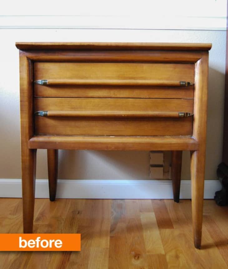 Before & After Nightstand Nightmare No More Apartment Therapy