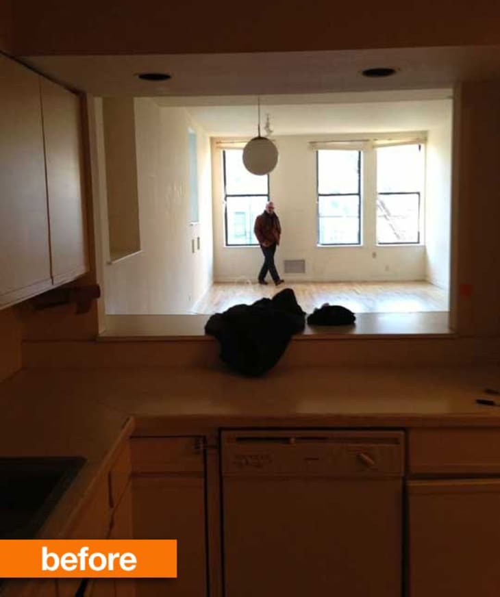 Before & After Maxwell & Ursula’s Light Rental Reno Apartment Therapy