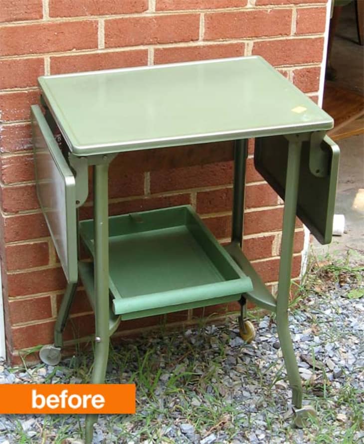 Before After Typewriter Table Gets a Cartographic Makeover