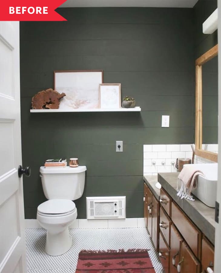 Green Bathroom in Racheal Jackson's home