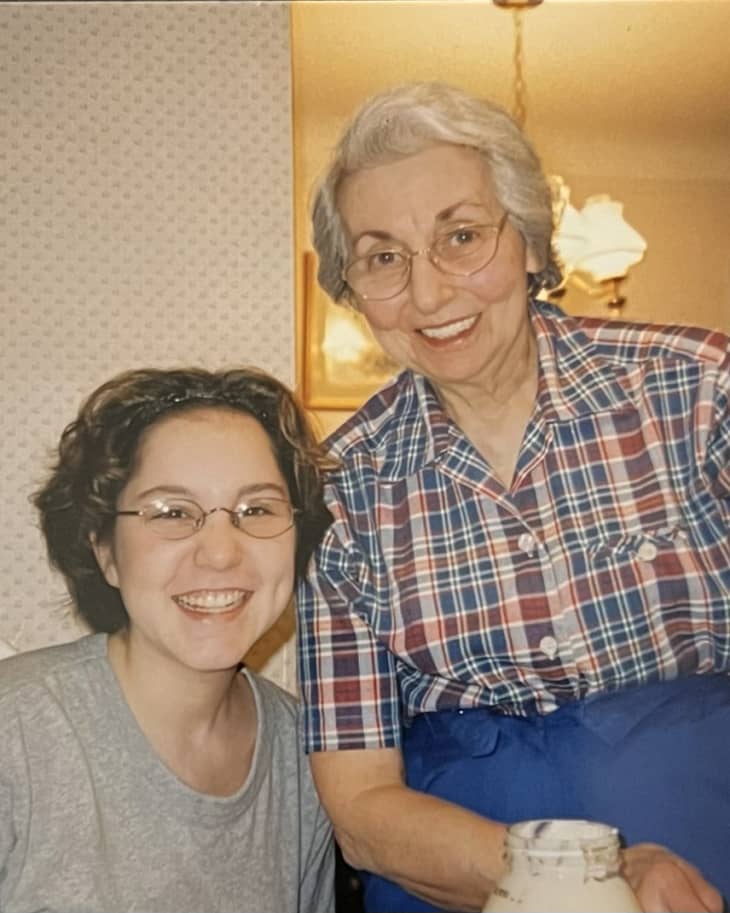family photo of granddaughter and grandma