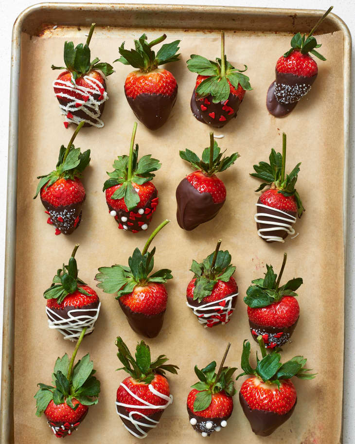 chocolate coated strawberries