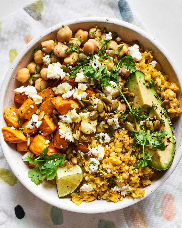 Healthy Sweet Potato Lunch Bowl 