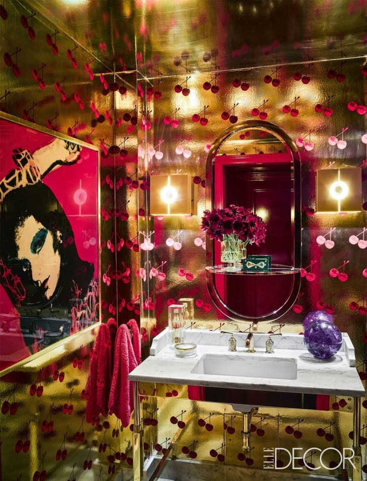 Guess Which Celebrity Has This Glam, Over-the-Top Bathroom | Apartment