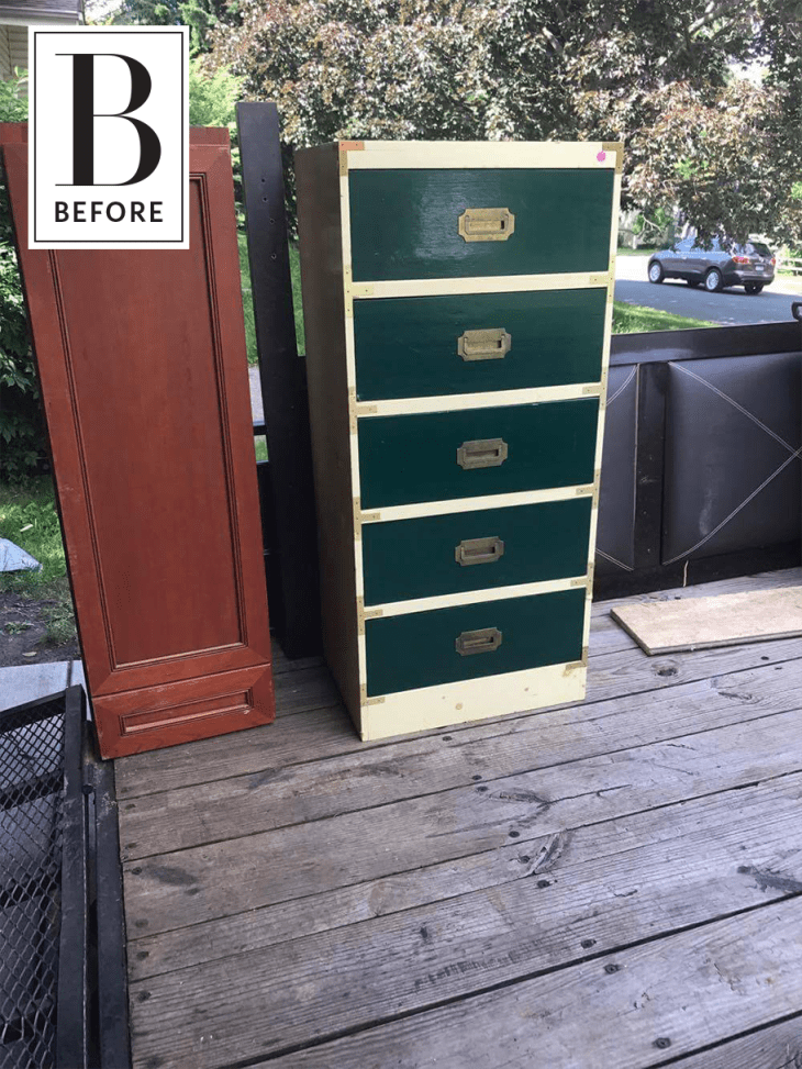 Before & After How To Makeover a Campaign Style Dresser Apartment Therapy