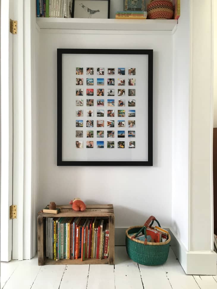 photo wall ideas timeline