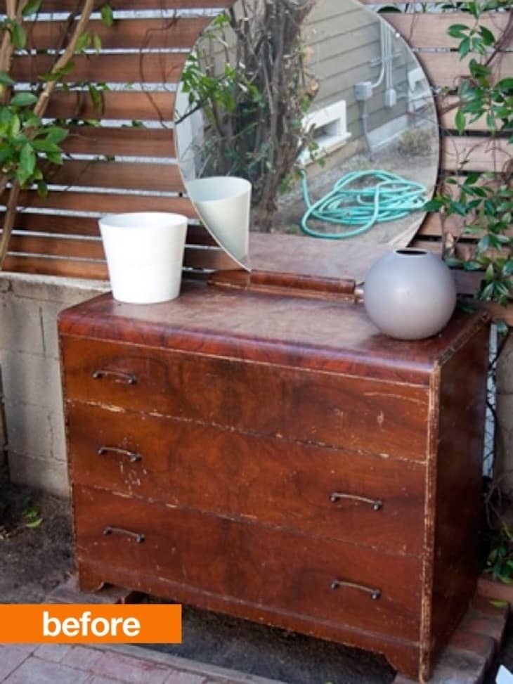 Before & After: Old Dresser Becomes a Garden of Succulents