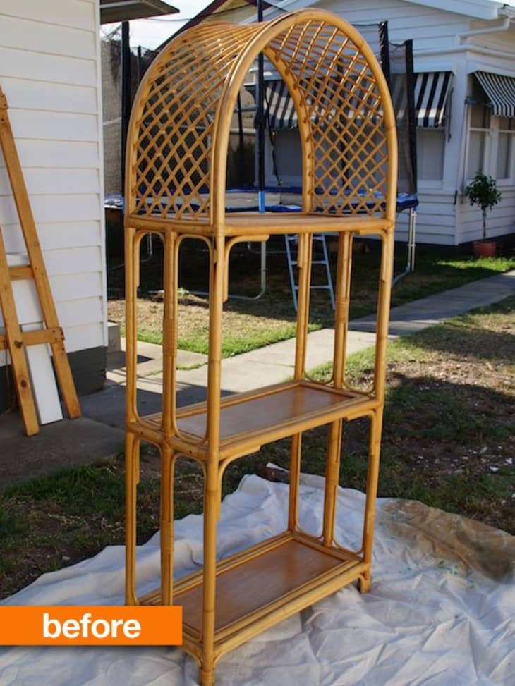 Cane cheap shelf unit