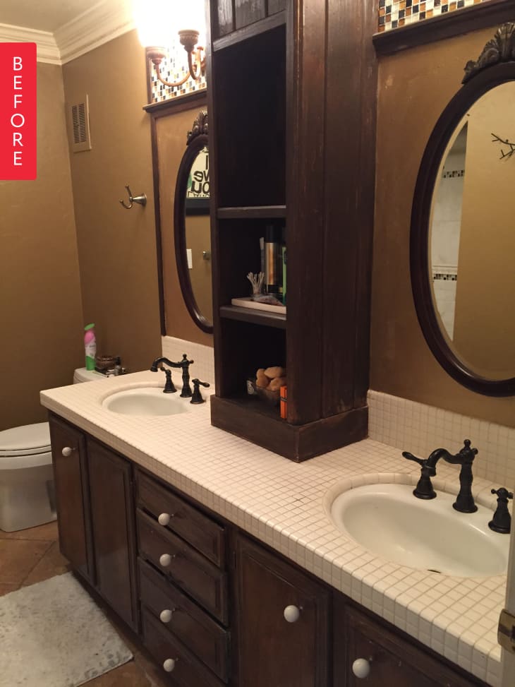 Before & After Bathroom Goes From Rustic to Classic Apartment Therapy