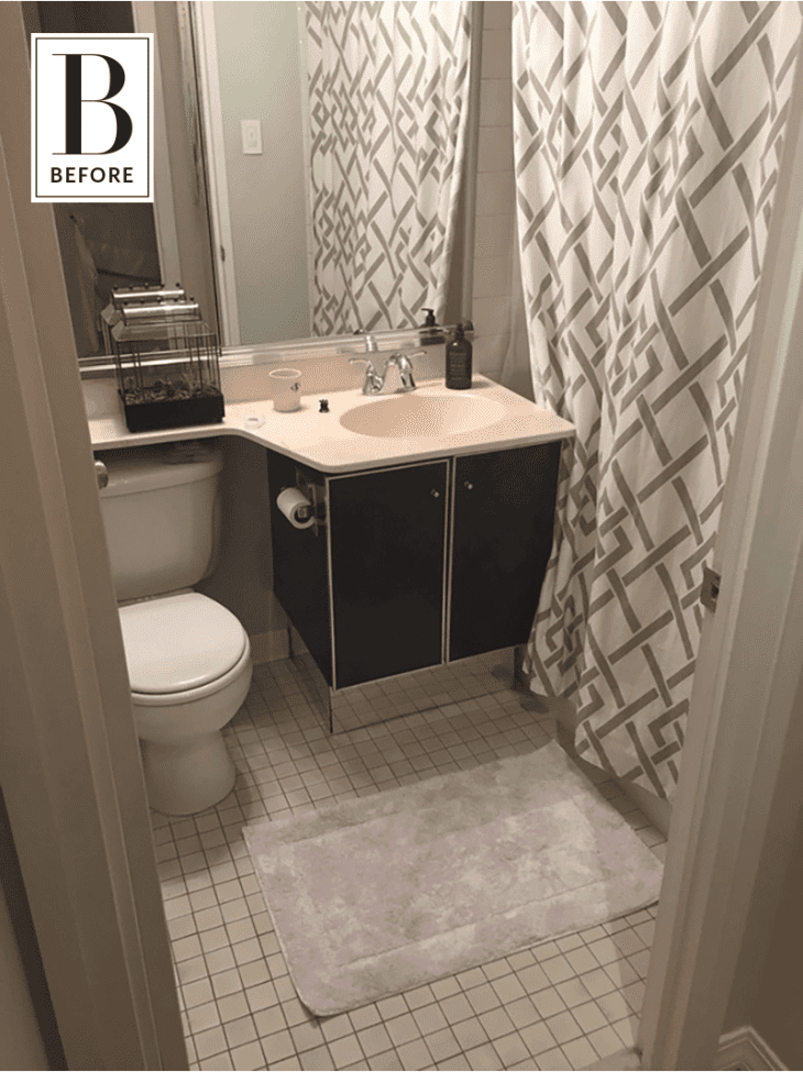 Before & After A Boring Bathroom Gets a Luxurious New Look Apartment