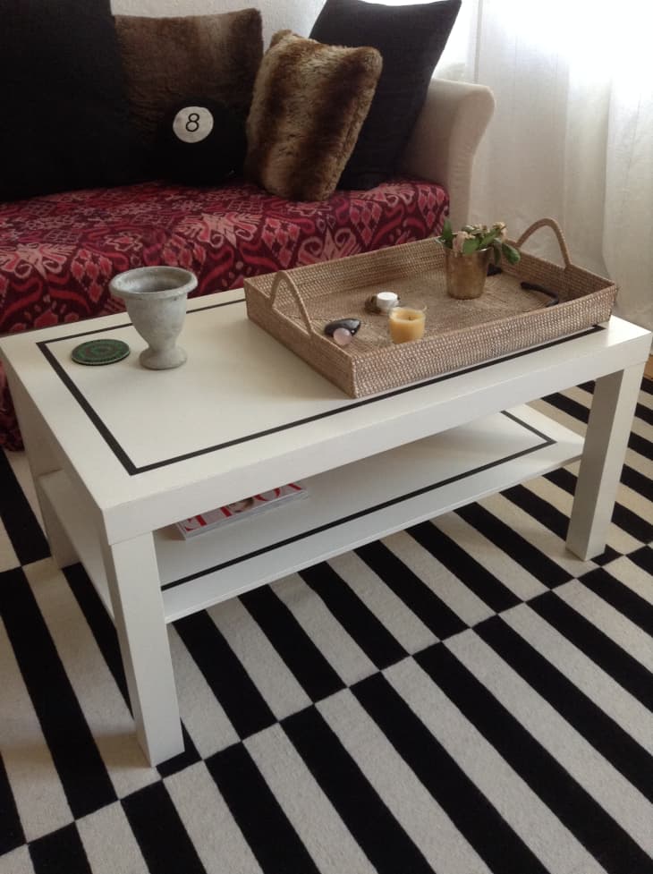 A Simple & Stylish DIY IKEA Coffee Table Upgrade | Apartment Therapy