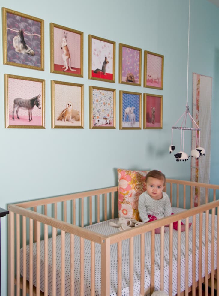 Teal baby girl nursery discount