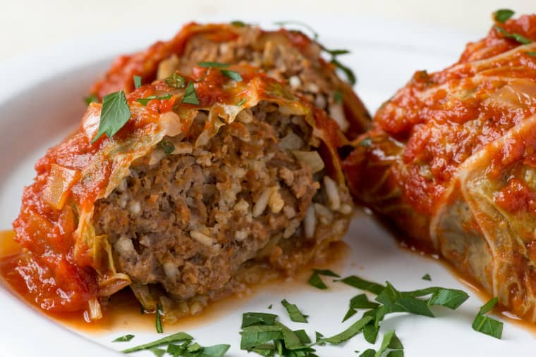 Healthy Weeknight Cabbage Rolls